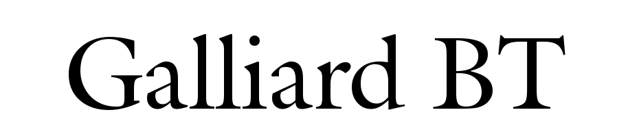 Galliard BT cкачати шрифт безкоштовно